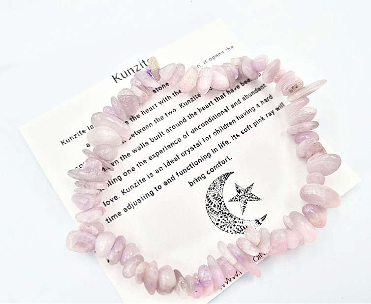 Kunzite Chips Bangle