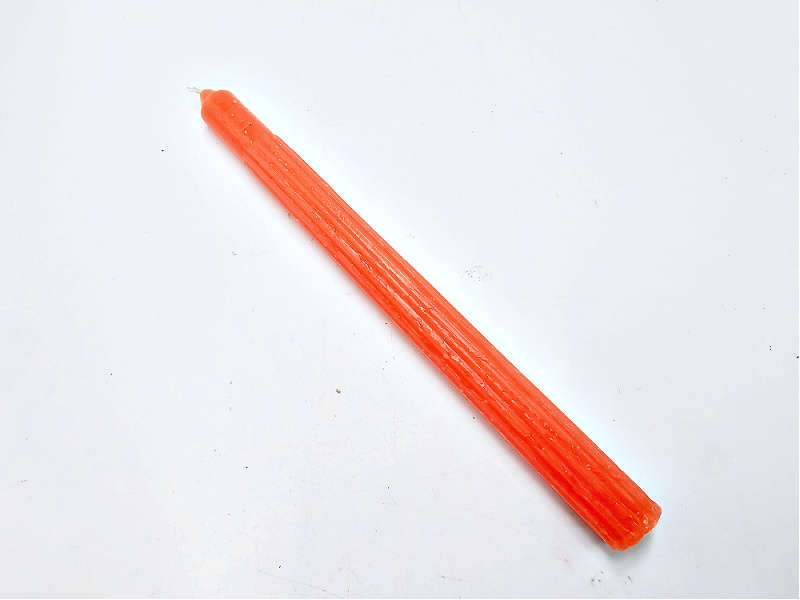 Orange Candles Solid 25cm - Single (Kindness &amp; Happiness)