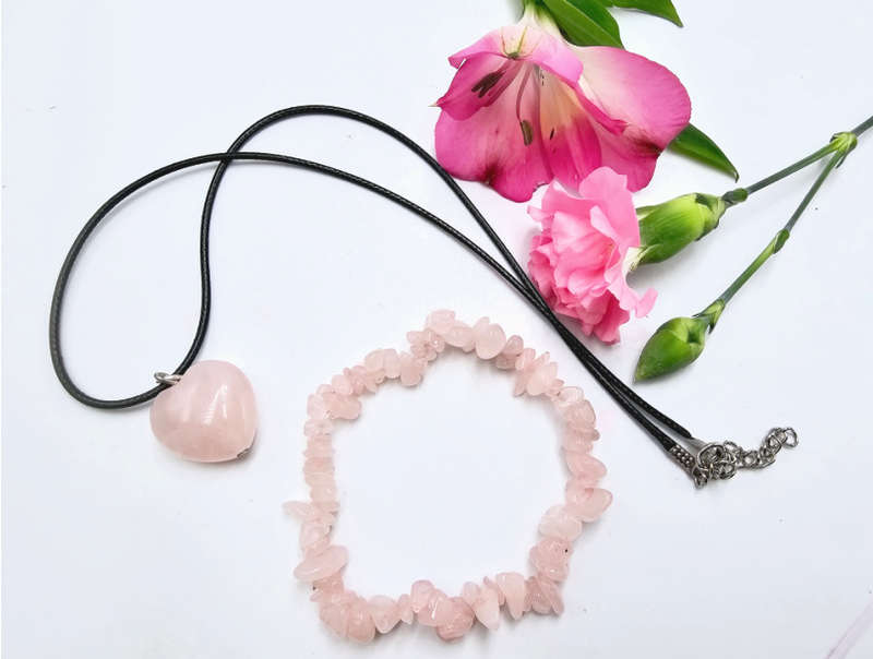 Rose Quartz Jewellery Gift Set (Love)