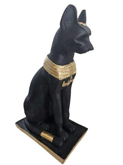 Egyptian Bastet Black Cat Statue XL (42cm)