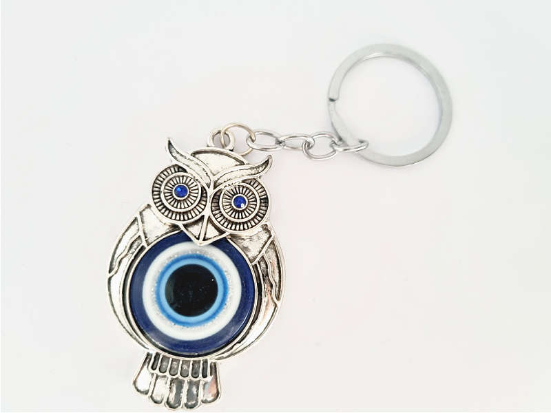 Owl Evil Eye Key Ring
