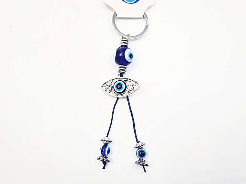 Evil Eye Key Ring With Evil Eye Tassel