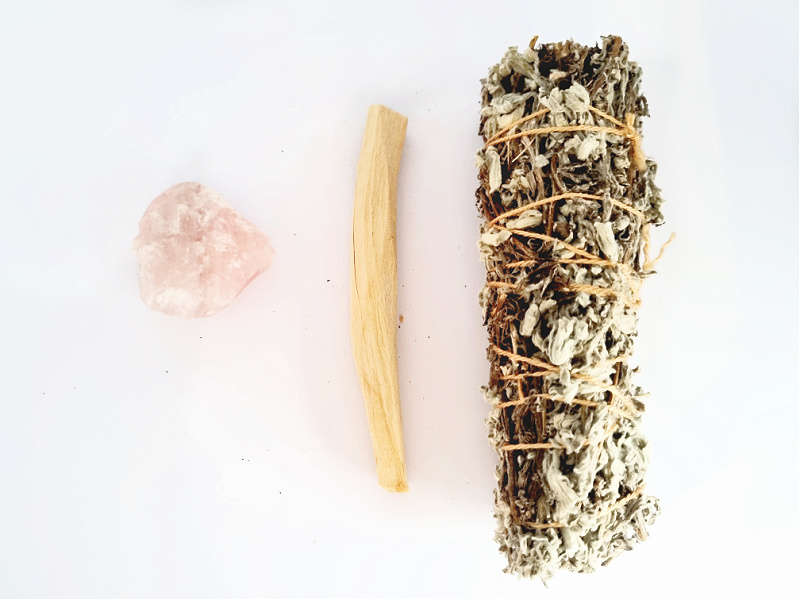 Smudge Stick Love Combo (Rose Quartz)