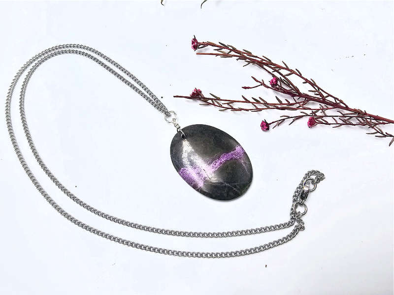 Atlantasite Necklace Oval