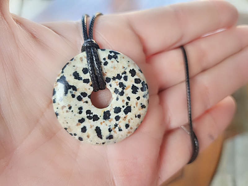 Dalmatian Jasper Pi Stone 35mm