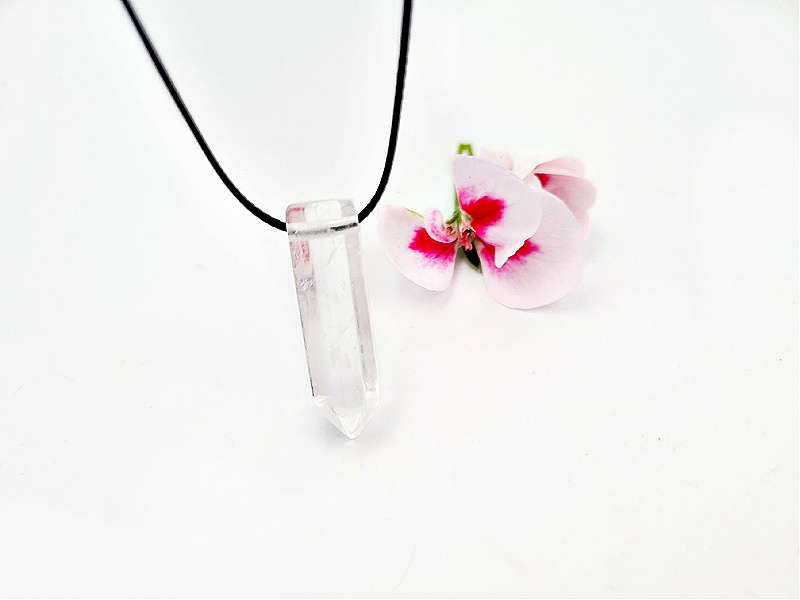 Clear Quartz Crystal Necklace Plain (Wisdom)
