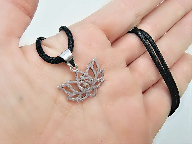 Lotus Om Necklace