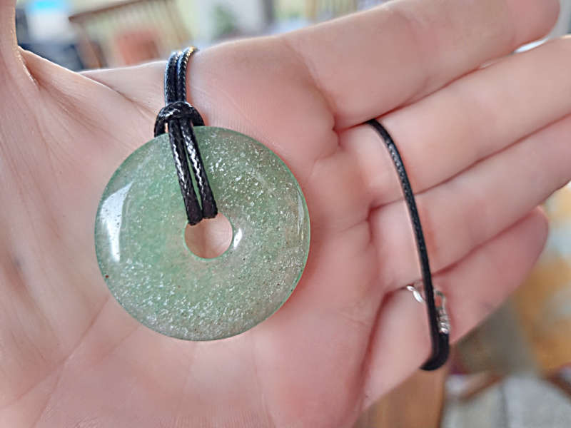 Green Aventurine Pi Stone Necklace