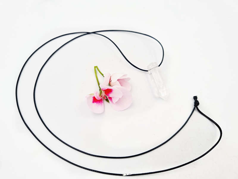Clear Quartz Crystal Necklace Plain (Wisdom)