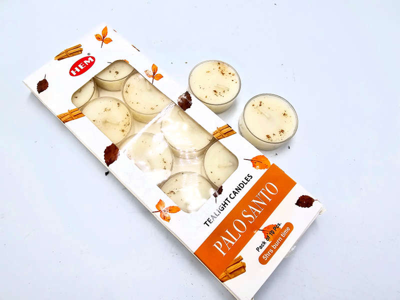 Hem Palo Santo Tealight Candles (Pack of 10)