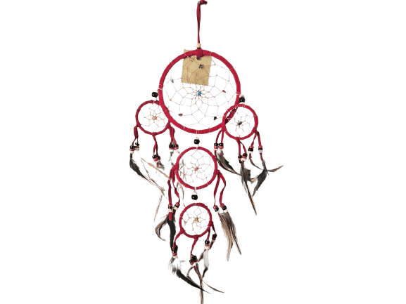 Dream Catcher Three Tier Red (40cm)
