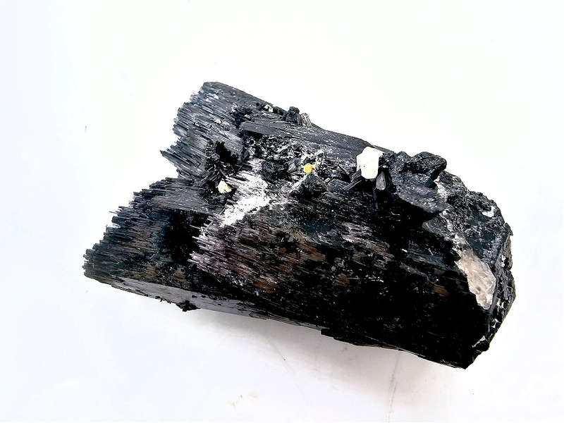 Black Tourmaline Rough M (134g) Quartz Inclusion
