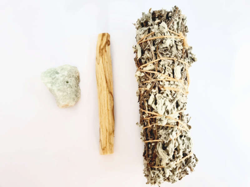 Smudge Stick Luck Combo (Green Aventurine)