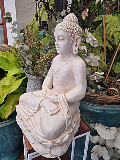 Large Buddha Statue On A Lotus (50cm)
