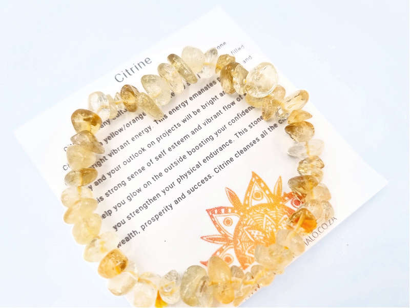 Citrine Chips Bangle