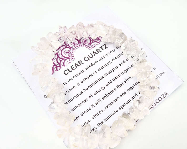Clear Quartz Chips Bangle