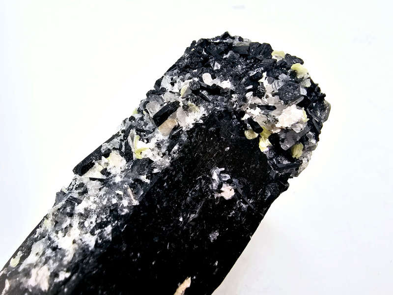Black Tourmaline Rough I (142g) Quartz Inclusions