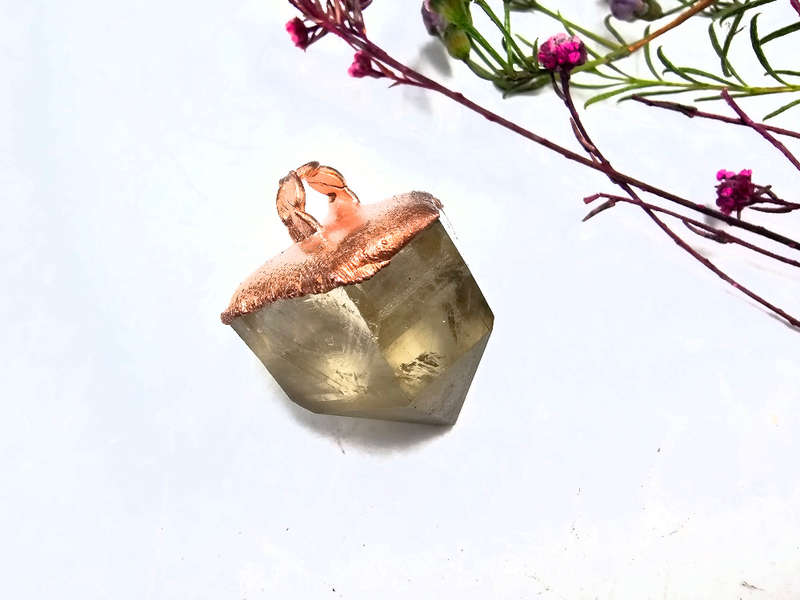Congo Citrine Copper Pendant (Record Keepers)