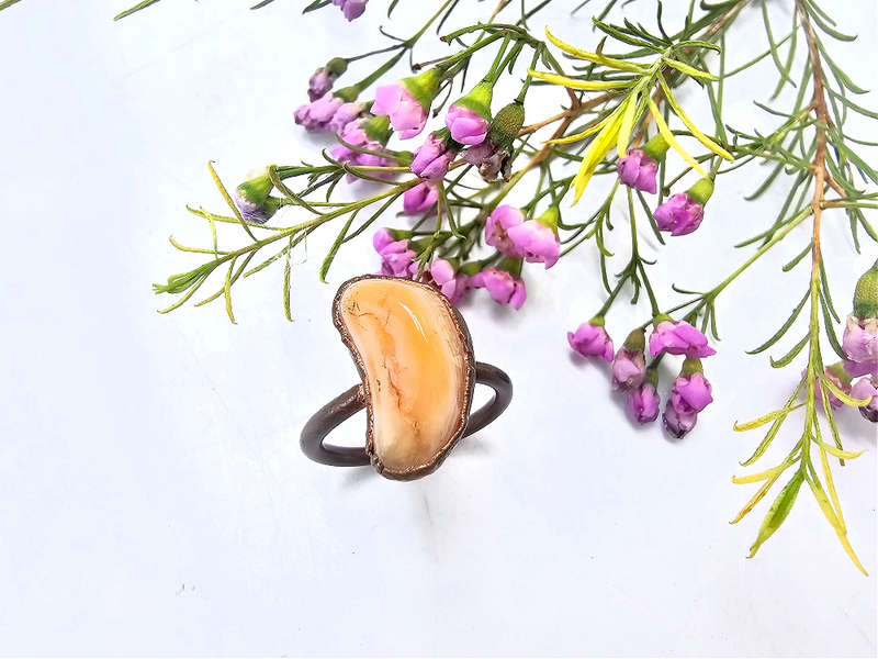 Copper Ring Agate A (L)