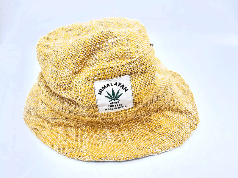 Hemp Bucket Hat - Yellow