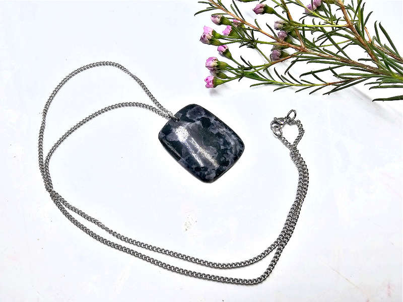 Merlinite (Gabbro) Necklace Square