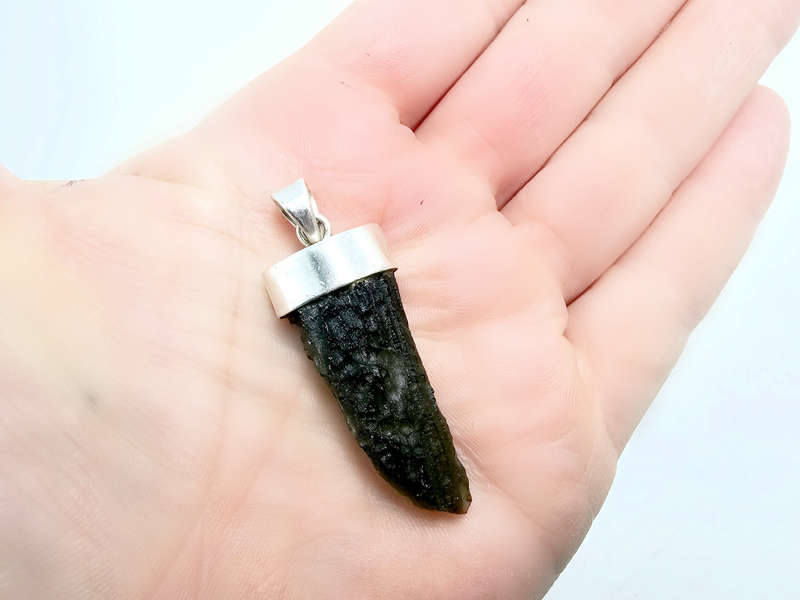 Moldavite Pendant A 8g (925 Silver)