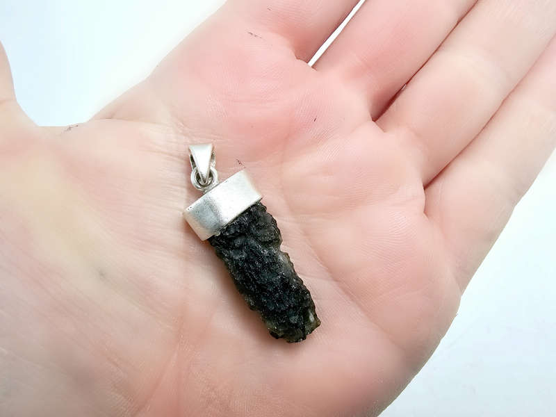 Moldavite Pendant B 7g (925 Silver)
