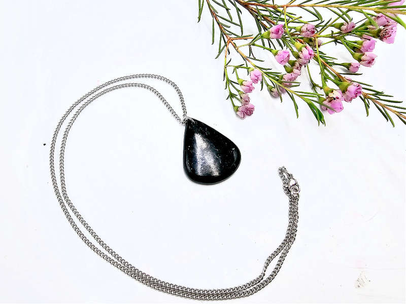 Nuummite Drop Necklace