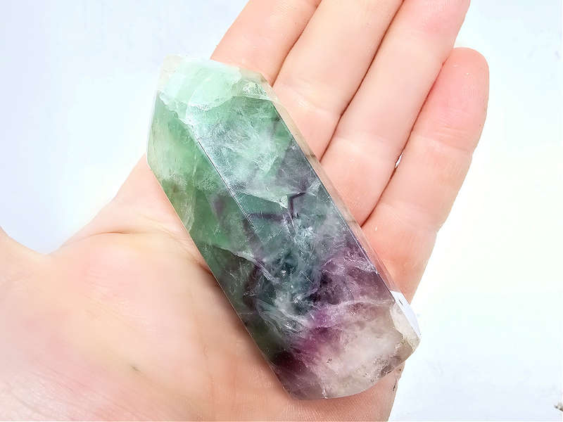 Rainbow Fluorite Polished Point B (132g)