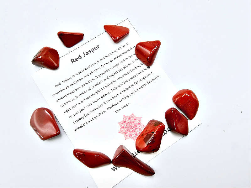 Red Jasper Tumble Stone Mini's 10s