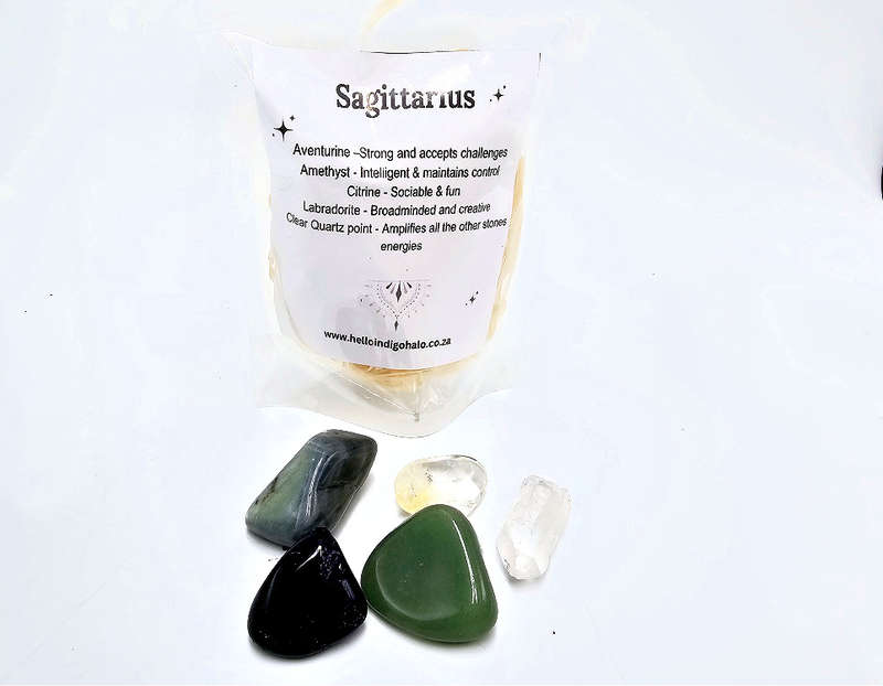 Sagittarius Tumble Stone Bag