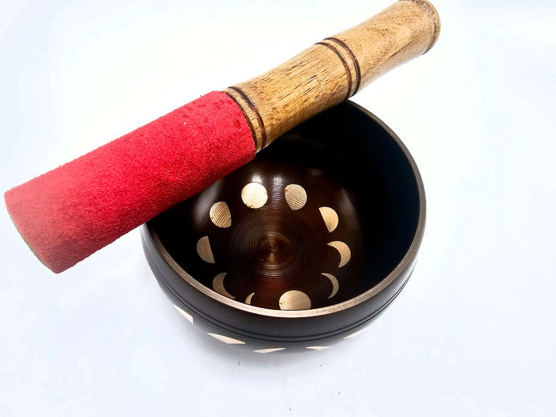 Singing Bowl Small - Brown moon Phase