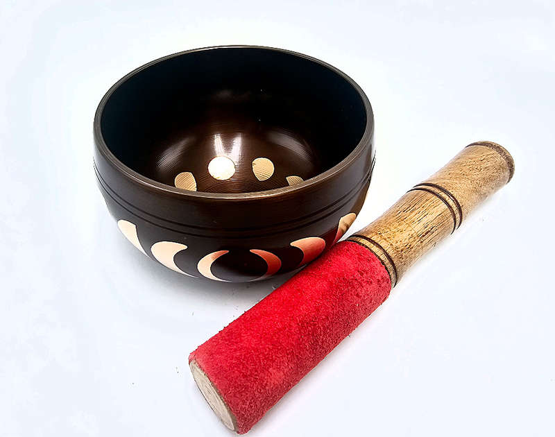 Singing Bowl Small - Brown moon Phase