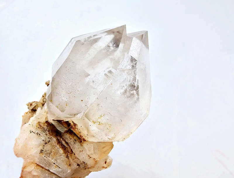 Clear Quartz Rough Point B (40g) Brandberg Twin