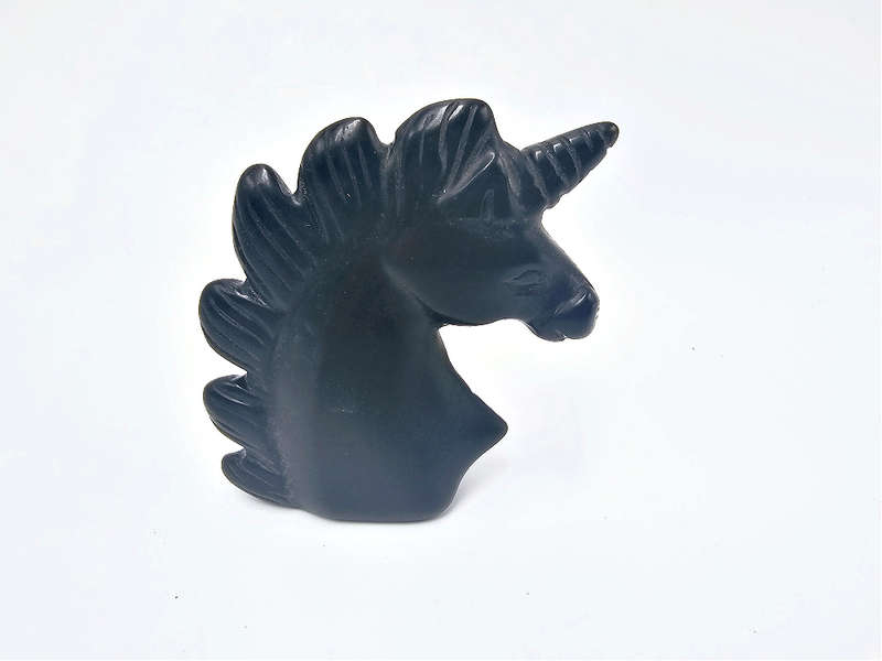 Black Obsidian Polished Unicorn