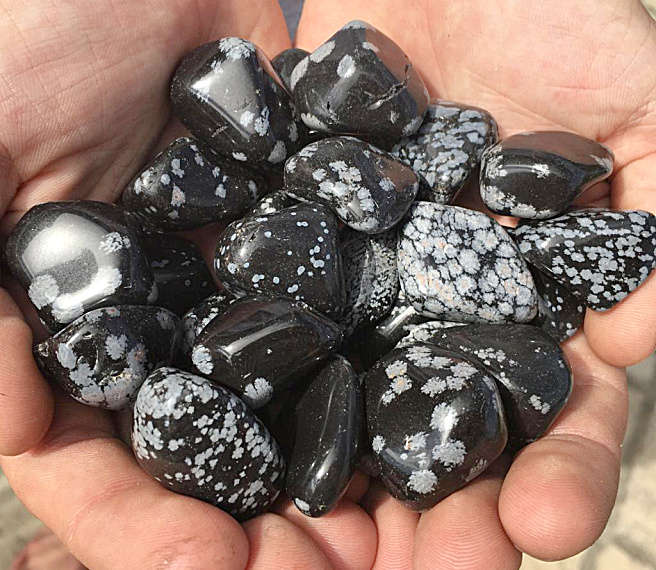 Snowflake Obsidian Tumble Stones