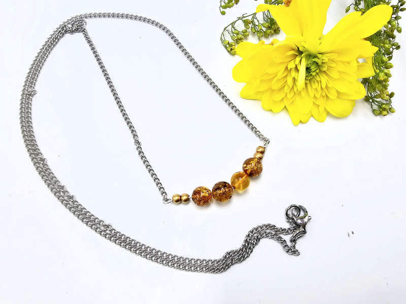 Amber Bead Necklace