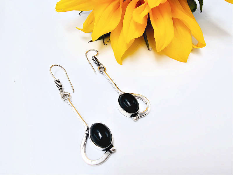 Black Onyx Earrings Free Spirit