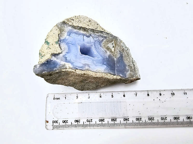 Blue Lace Agate Drusy - Semi Polished D (142g)