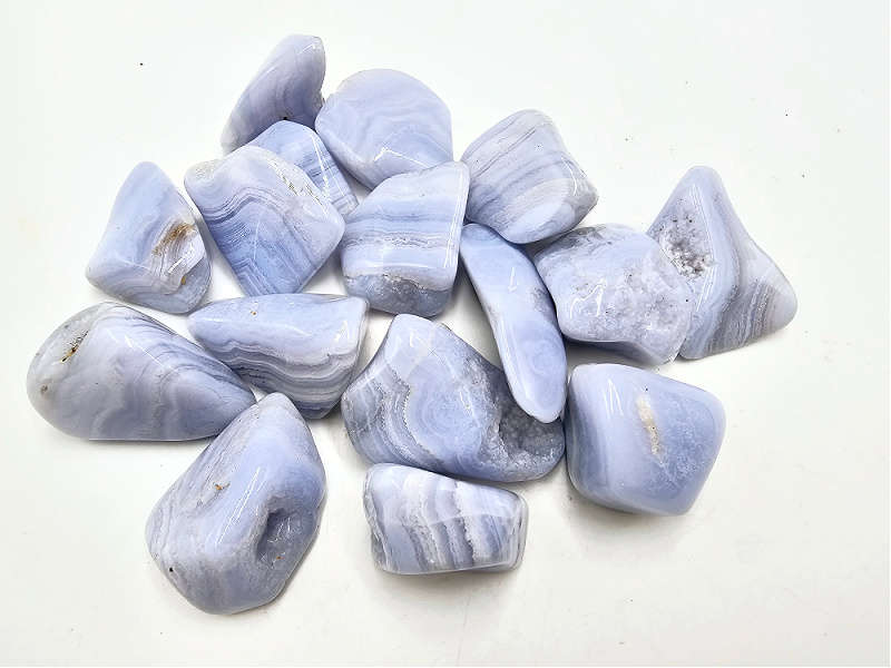 Blue Lace Agate Tumble Stones