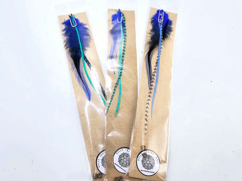 Hair Feather Extensions - Blue