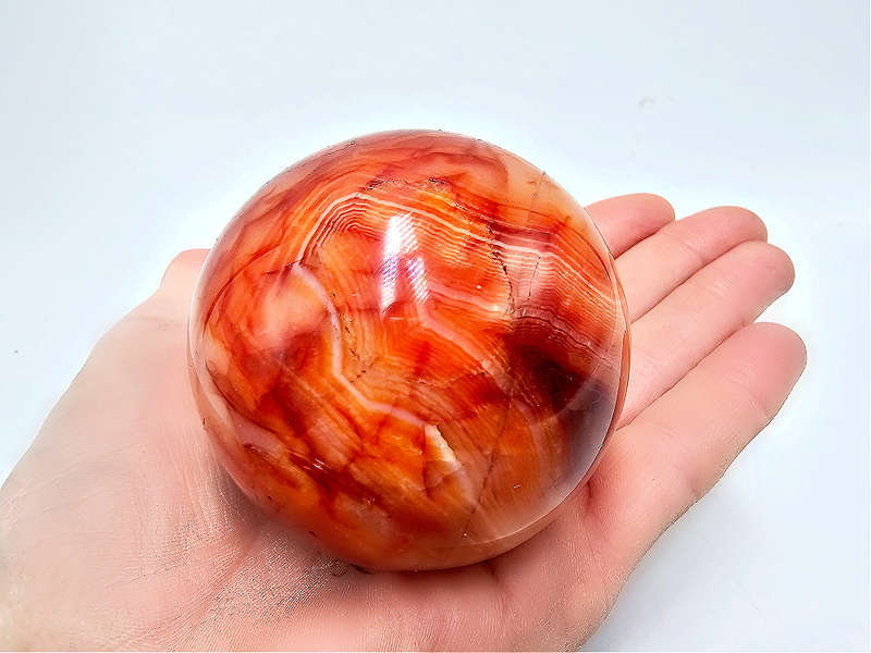 Carnelian Agate Sphere A (366g)
