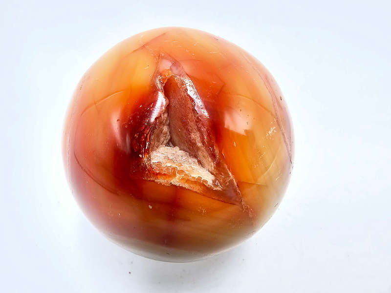 Carnelian Agate Sphere B (456g) Vug