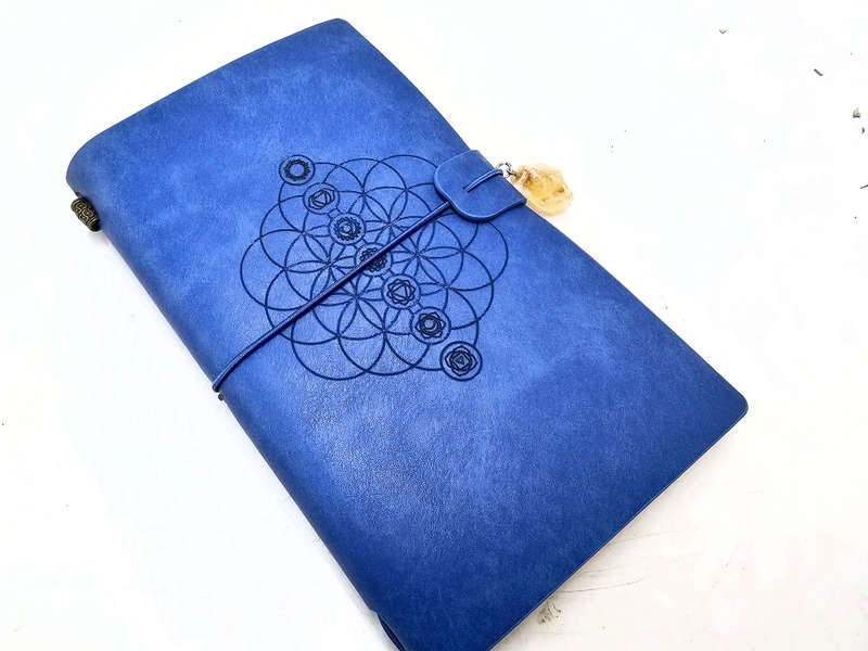 Chakra Flower Of Life Journal Blue (20x12cm)