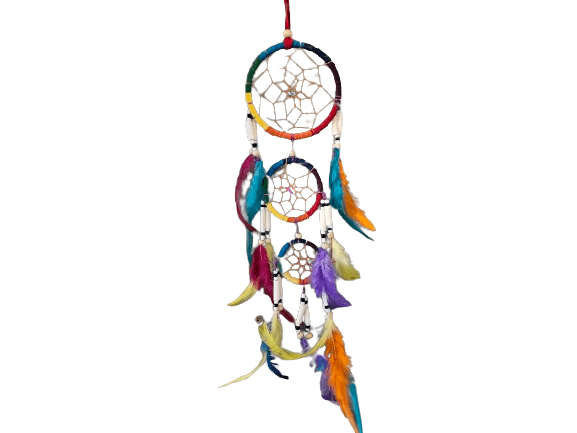Colourful Beaded Dream Catcher (10cm)