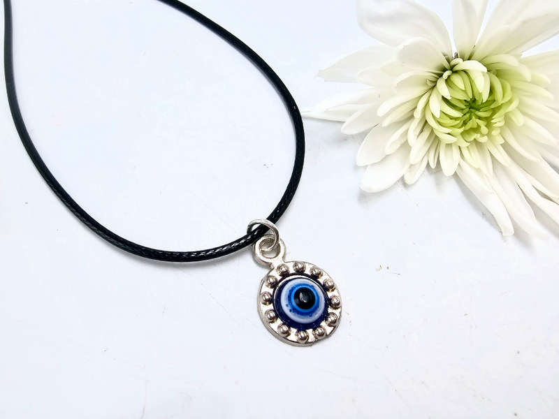 Evil Eye Necklace Mini Flower