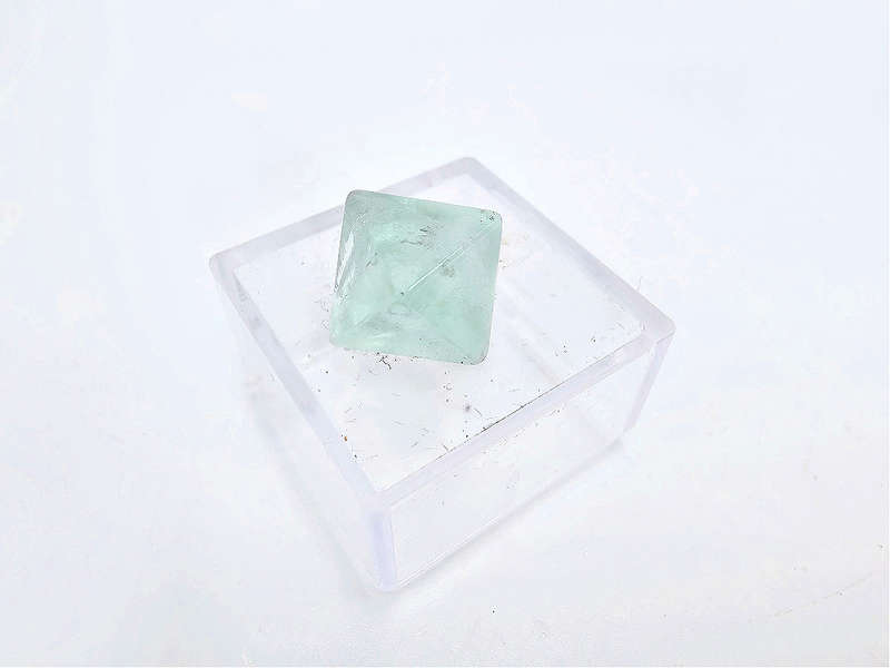 Green Fluorite Mini Octahedron (1cm)