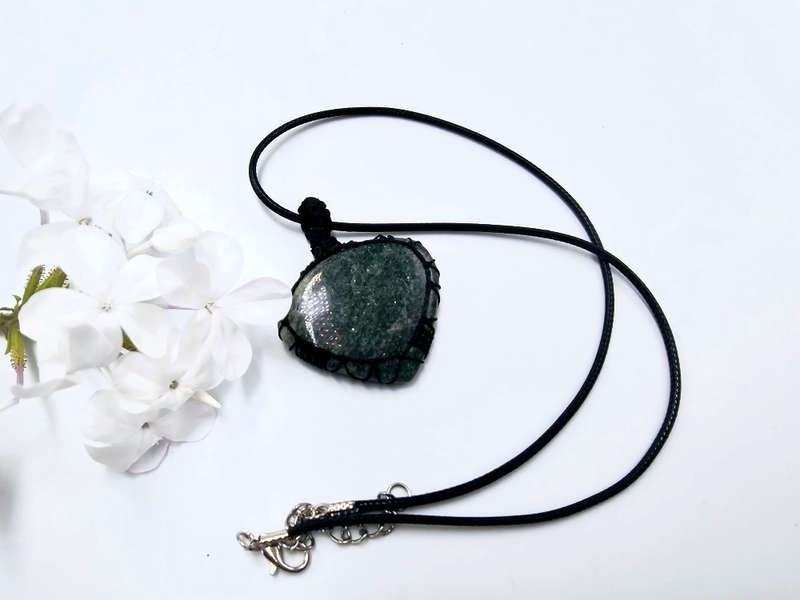 Green Fuchsite Braided Necklace