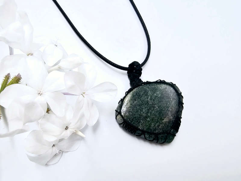 Green Fuchsite Braided Necklace