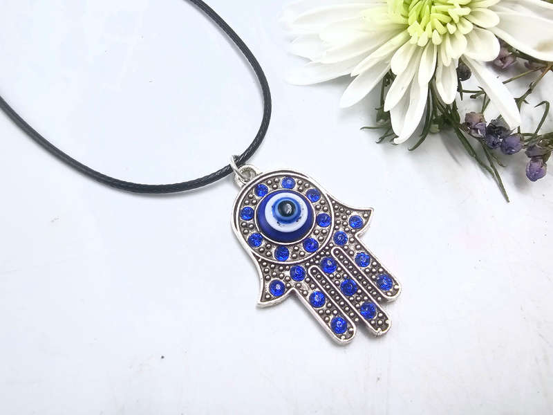 Hamsa Hand Evil Eye Necklace